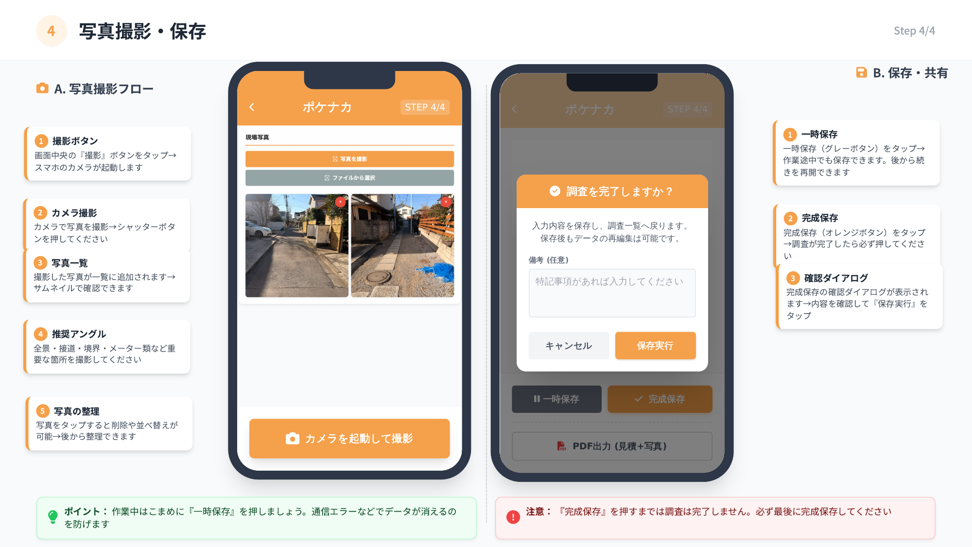 STEP4 写真・保存